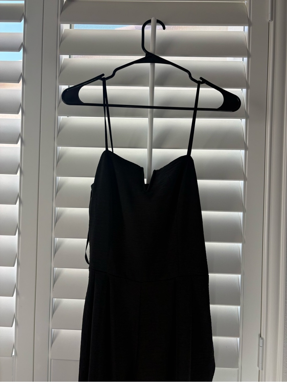 Monteau Black Strap Spaghetti-Strap Dress